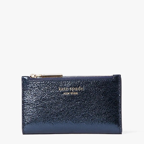 Kate Spade spencer metallic Slim bifold wallet - Picture 6 of 7